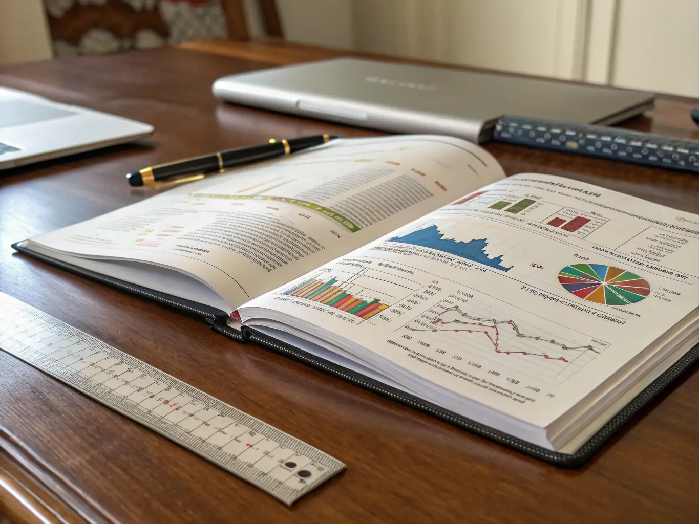 A photo of a diverse portfolio of investment assets, including stock charts, real estate, and bonds, representing investment planning.