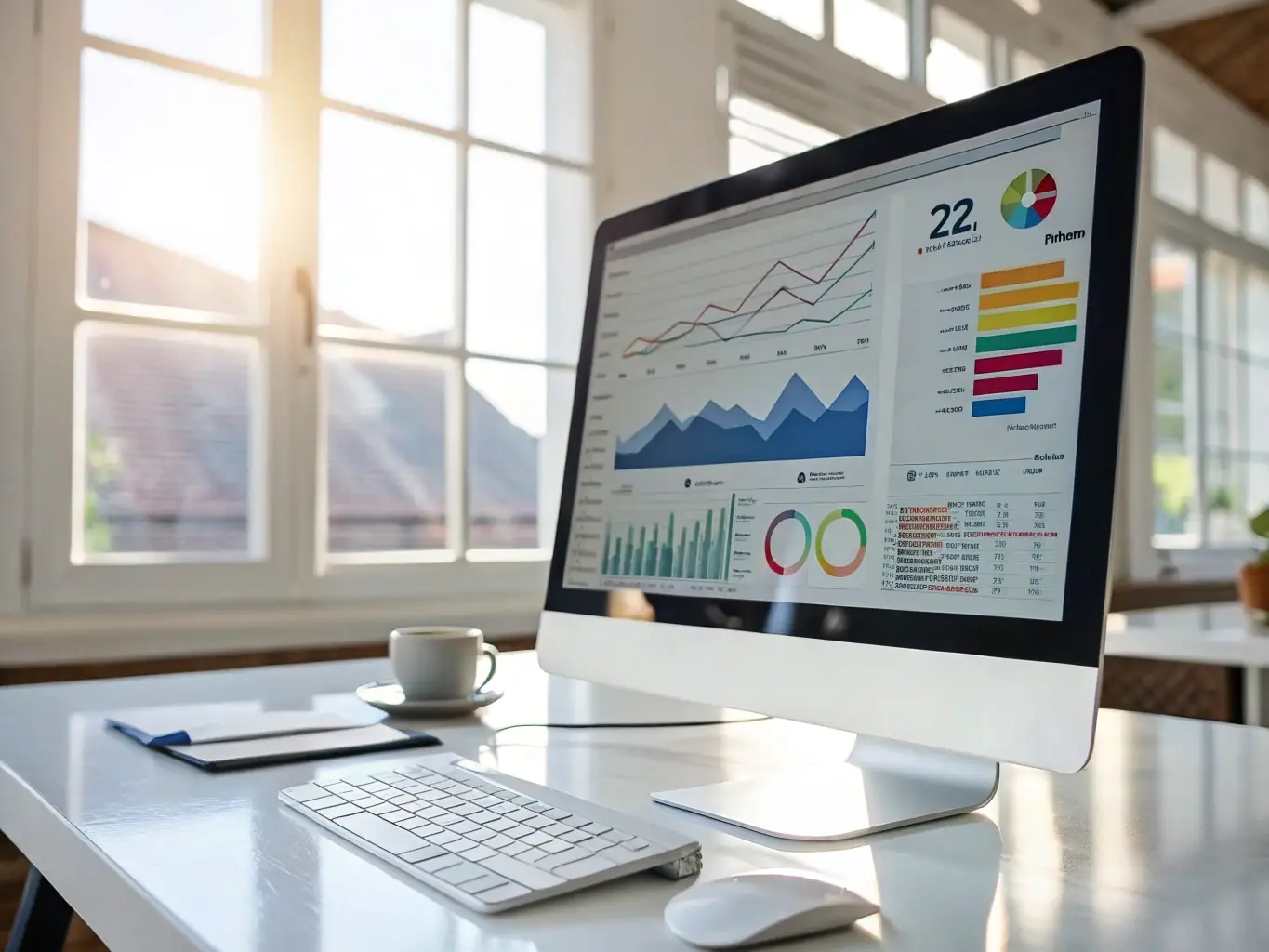 An image depicting a graph showing upward financial growth in a Mexican business setting, symbolizing investment success.